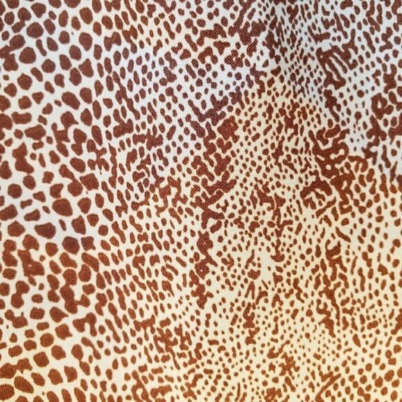 Women's New Satin Top - Snake Print  Button Front Blouse S - Picture 3 of 7